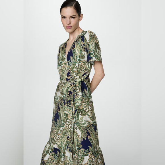 NWT Mango Paisley Dress - Picture 3 of 5